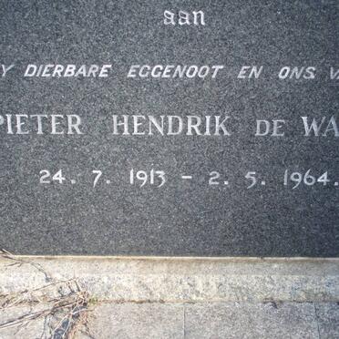 WAAL Pieter Hendrik, de 1913-1964