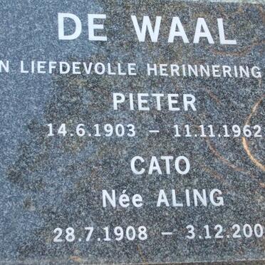 WAAL Pieter, de 1903-1962 &amp; Cato ALING 1908-2004