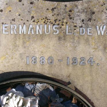 WAAL Johannes, de -1907 :: DE WAAL Hermanus L. 1880-1924
