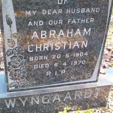 WYNGAARDT Abraham Christian 1904-1970