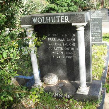 WOLHUTER Jeannine 1948-1987