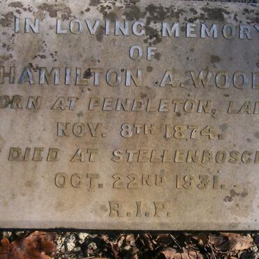 WOODS Hamilton A. 1874-1931
