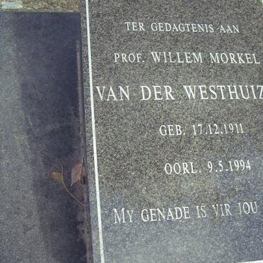 WESTHUIZEN Willem Morkel, van der 1911-1994