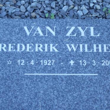 ZYL Frederik Wilhelm, van 1927-2002