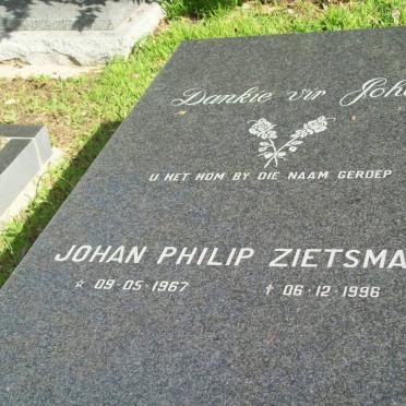 ZIETSMAN Johan Philip 1967-1996