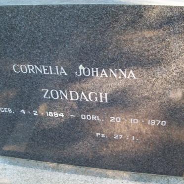 ZONDAGH Cornelia Johanna 1894-1970