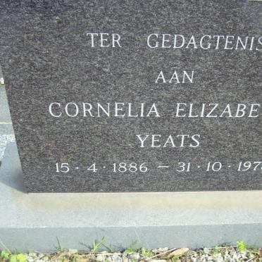 YEATS Cornelia Elizabeth 1886-1978