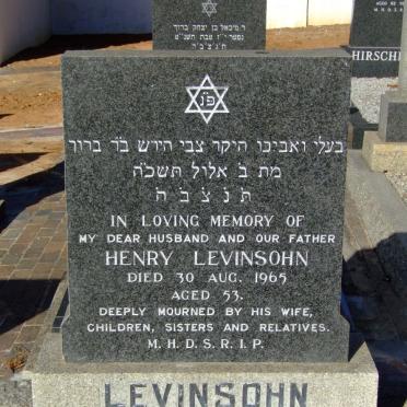 LEVINSOHN Henry -1965