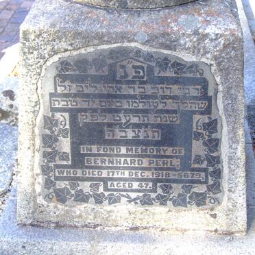 PERL Bernhard -1918