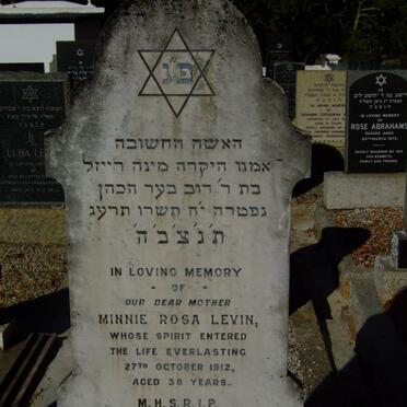 LEVIN Minnie Rosa -1912