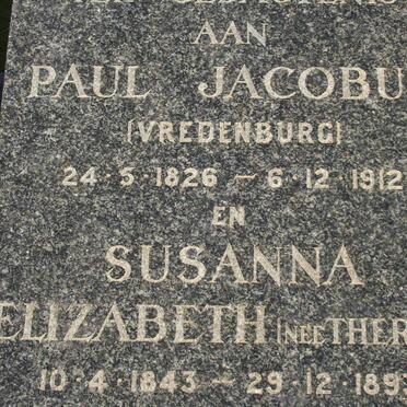 ? Paul Jacobus 1826-1912 &amp; Susanna Elizabeth THERON 1843-1893