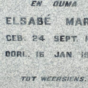 ? Elsabe Maria 1912-1994