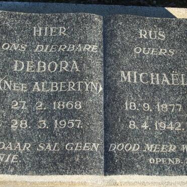 ? Michael 1877-1942 &amp; Debora ALBERTYN 1868-1957