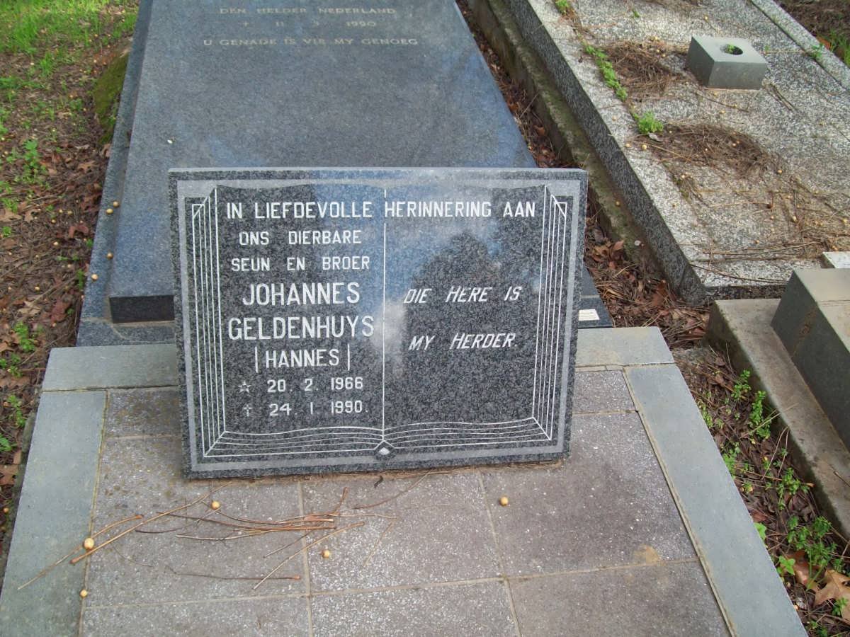 GELDENHUYS Johannes 1966-1990