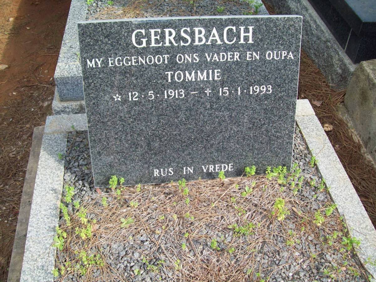 GERSBACH Tommie 1913-1993