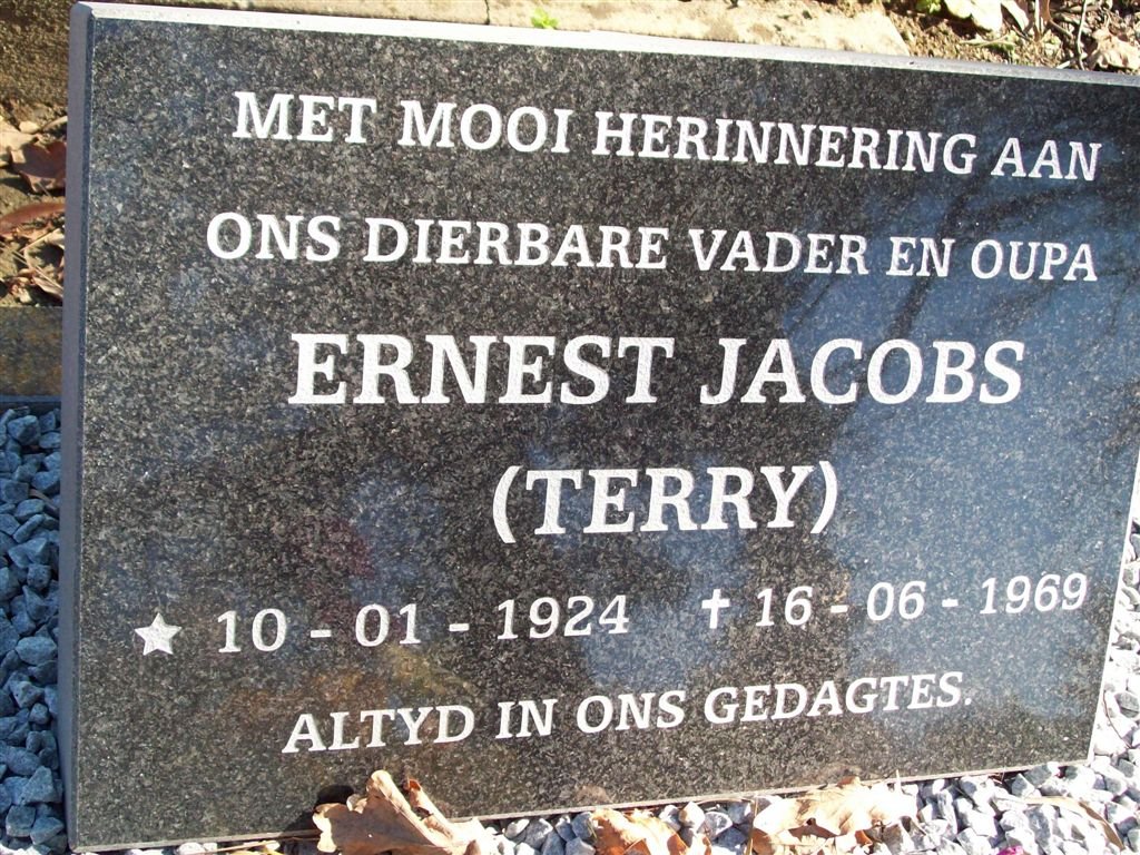 JACOBS Ernest 1924-1969