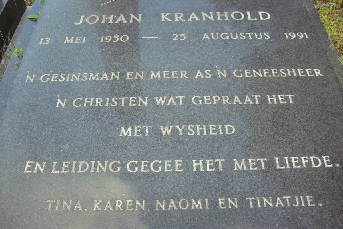 KRANHOLD Johan 1950-1991