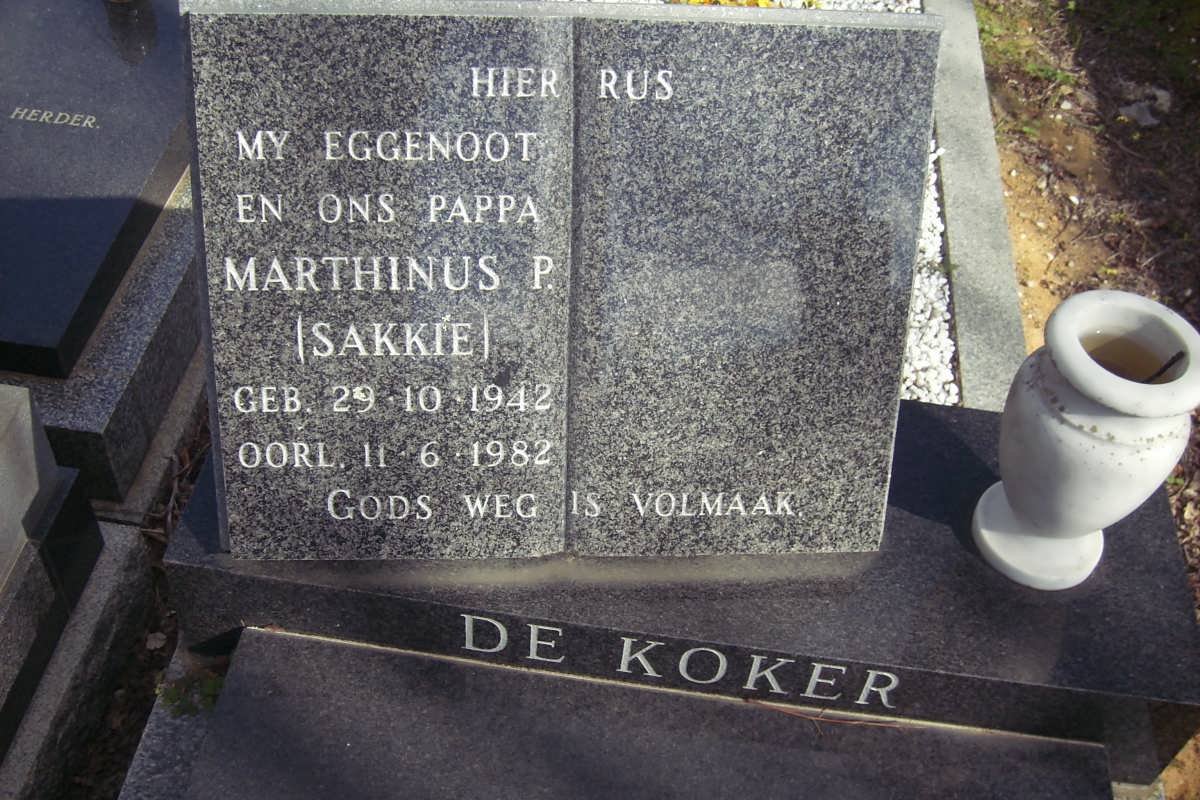 KOKER Marthinus P., de 1942-1982