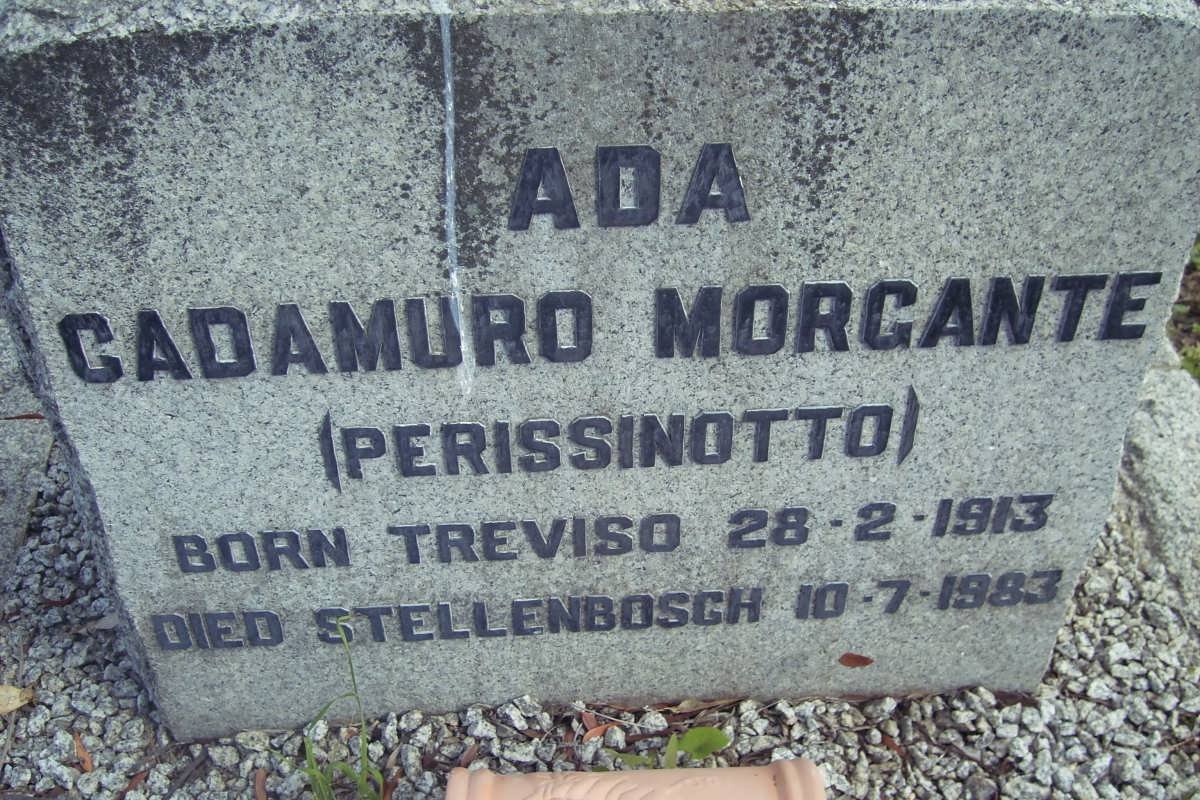 MORGANTE Ada Cadamuro nee PERISSINOTTO 1913-1983