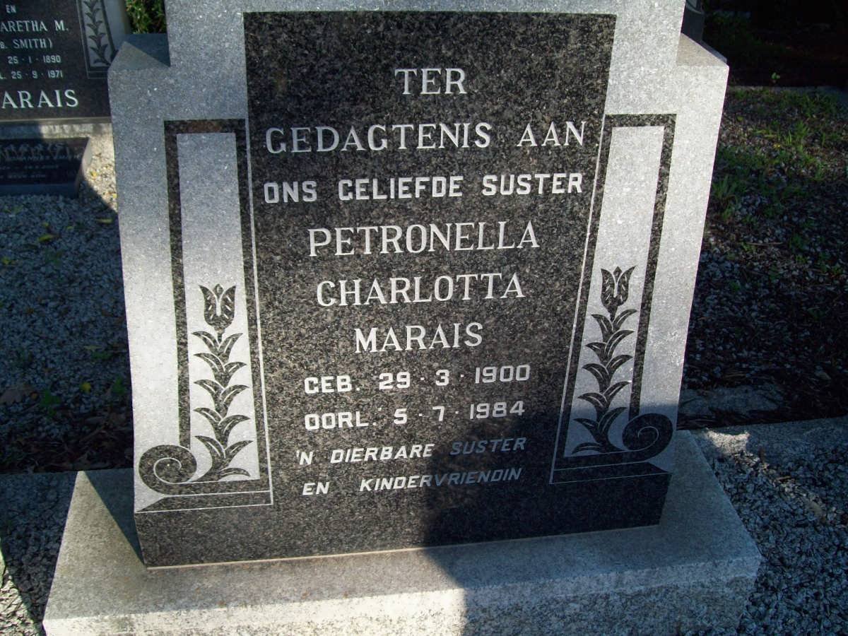 MARAIS Petronella Charlotta 1900-1984