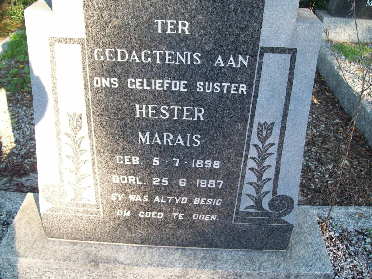 MARAIS Hester 1898-1987