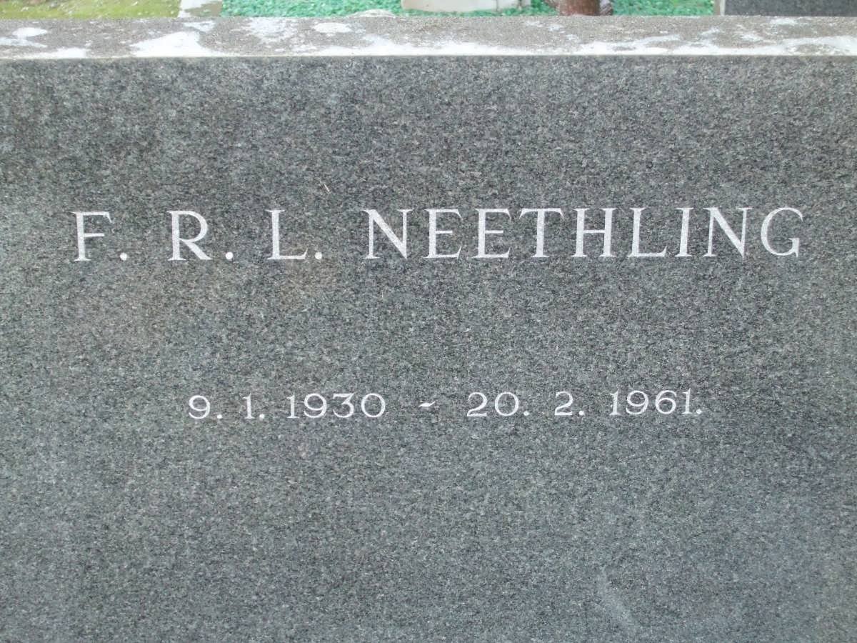 NEETHLING F.R.L. 1930-1961