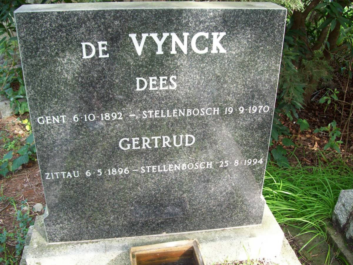 VYNCK Dees, de 1892-1970 &amp; Gertrud 1896-1994