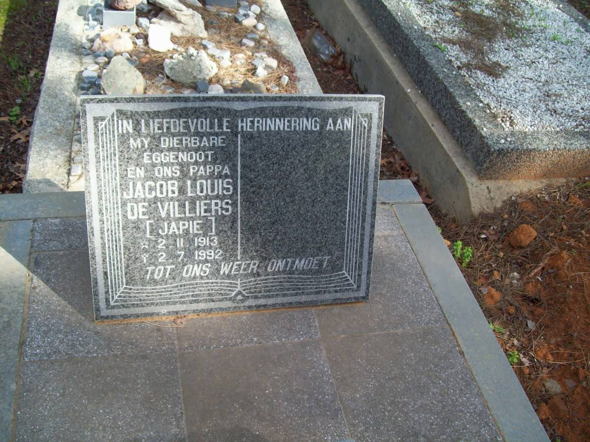 VILLIERS Jacob Louis, de 1913-1992