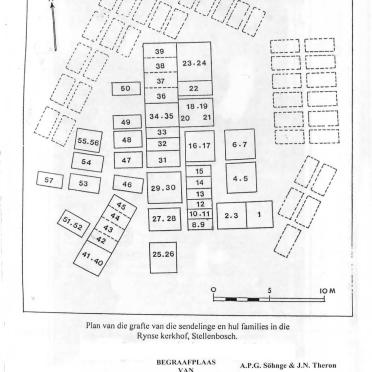 09. Map of the graves of the Missionaries &amp; their families in the Rynse Section