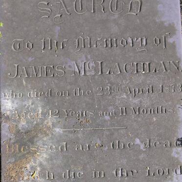 McLACHLAN James -1873