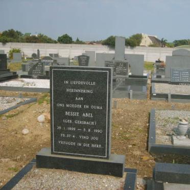 ABEL Bessie nee GERSBACH 1899-1990