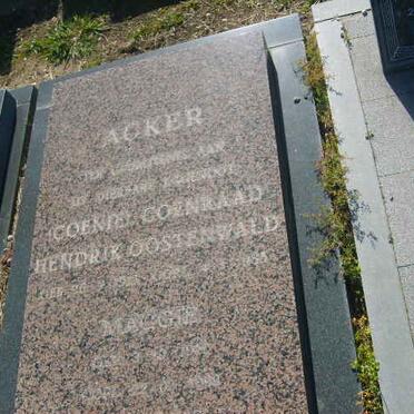 ACKER Coenraad Hendrik Oostenwald ?-1985 &amp; Maggie 19?-?