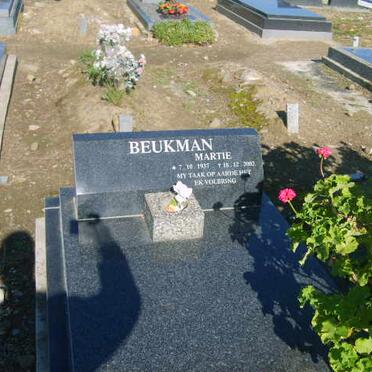 BEUKMAN Martie 1937-2002