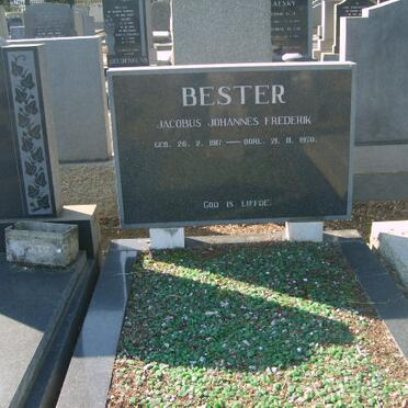BESTER Jacobus Johannes Frederik 1917-1970