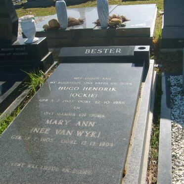 BESTER Hugo Hendrik 1903-1988 &amp; Mary Ann VAN WYK 1905-1994
