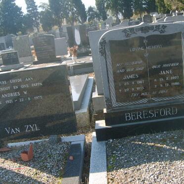 BERESFORD James 1907-1976 &amp; Jane 1907-1980