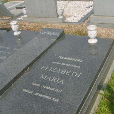 BYL Elizabeth Maria, van der 1914-2002