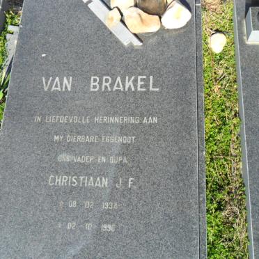 BRAKEL Christiaan J.F., van 1934-1996