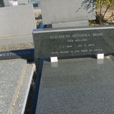 BRINK Elizabeth Hendrina nee MOLLER 1880-1973