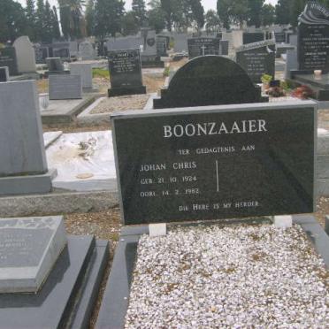 BOONZAAIER Johan Chris 1924-1982