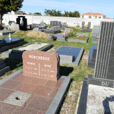 BORCHERDS George 1919-1993 &amp; Mynie 1920-1995