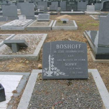 BOSHOFF Sophy 1900-1983
