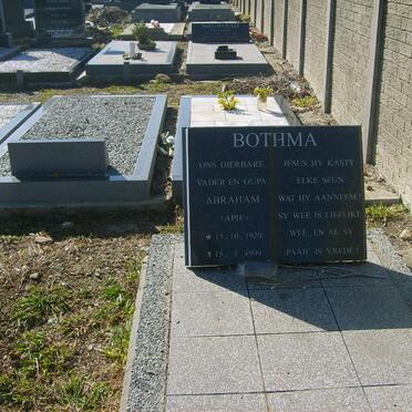 BOTHMA Abraham 1920-1999