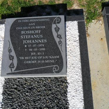 BOSHOFF Stephanus Johannes 1974-1998