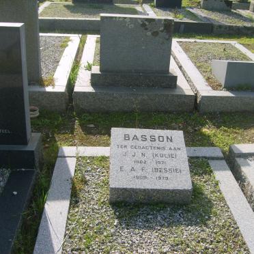 BASSON J.J.N. 1902-1971 &amp; E.A.F 1908-1979