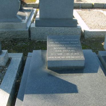 BASSON Catharina Elizabeth nee PIENAAR 1896-1970