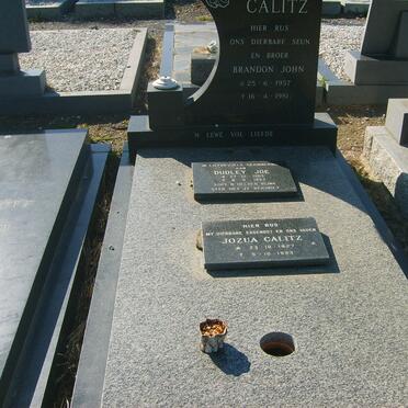 CALITZ Brandon John 1957-1981 :: CALITZ Dudley Joe 1965-199? :: CALITZ Jozua 1927-1993