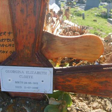 CLOETE Georgina Elizabeth 1951-2000