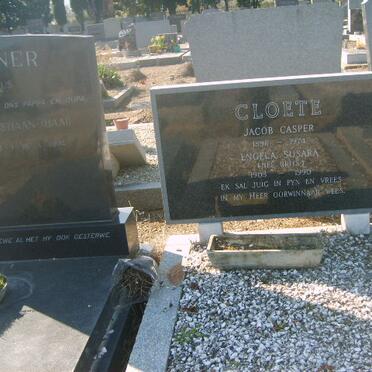 CLOETE Jacob Casper 1896-1974 &amp; Engela Susara BRITS 1903-1990