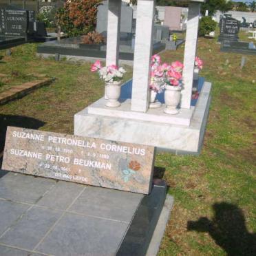 CORNELIUS Suzanne Petronella 1910-19?? :: BEUKMAN Suzanne Petro 1941-